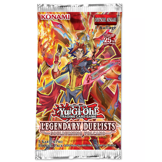 Yu-Gi-Oh! 3x Booster Soulburning Volcano LD10 Booster Bundle 1. Auflage (Deutsch)