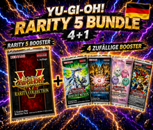 Yu-Gi-Oh! Rarity Collection V BUNDLE 4+1 RARITY BOOSTER + 4 ZUFÄLLIGE BOOSTER - DEUTSCH