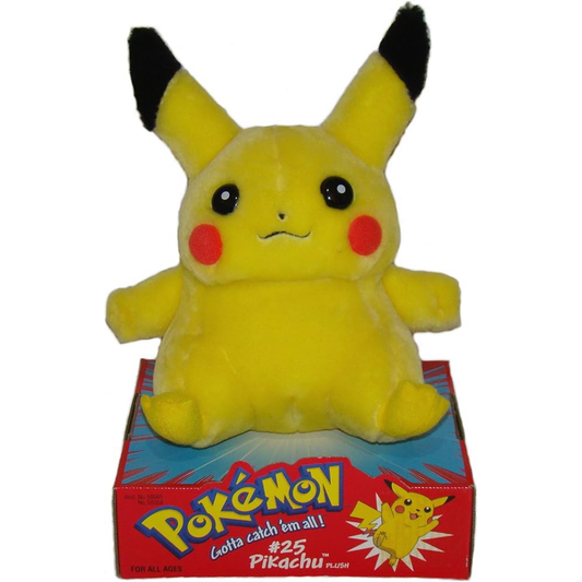 Pokemon - V#25 Pikachu Vintage Plüsch von Hasbro - von 1999! OVP