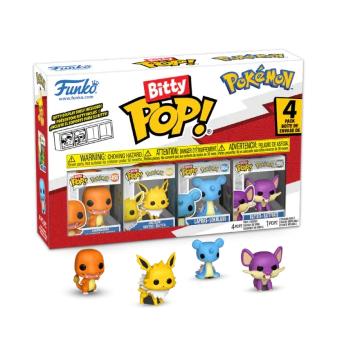Funko Bitty POP! Pokémon - Charmander Glumanda 4 Pack - Series 2