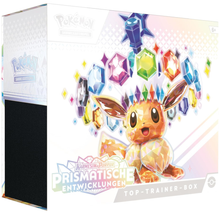 Karmesin & Purpur Prismatische Entwicklungen Top-Trainer-Box (DE)