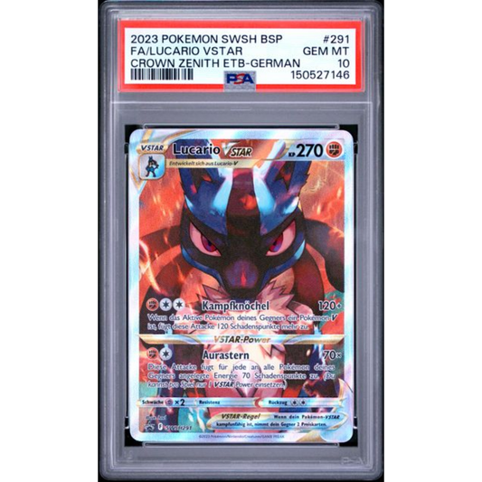 Pokemon PSA10 - Lucario SWSH291 - Zenith der Könige - (DE)