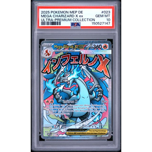 Pokemon PSA10 - Mega-Glurak X ex MEP023 - (DE)