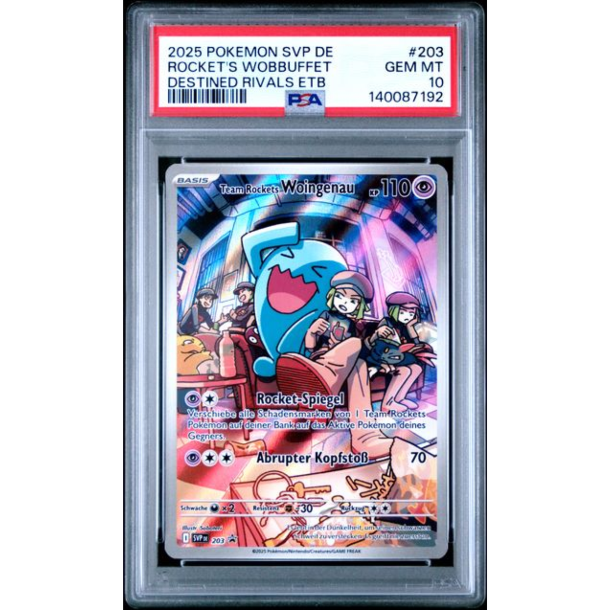 Pokemon PSA10  - Team Rocket's Woingenau SVP203- Ewige Rivalen - (DE)
