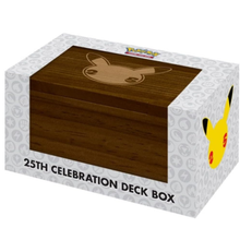Pokémon 25th Celebration Deck Box / Anniversary Deck Box - Edel aus Holz