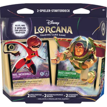 Lorcana - Unbekannte Wildnis - Zwei-Spieler-Starterdeck - Mrs. Incredible - Buzz Lightyear- Deutsch