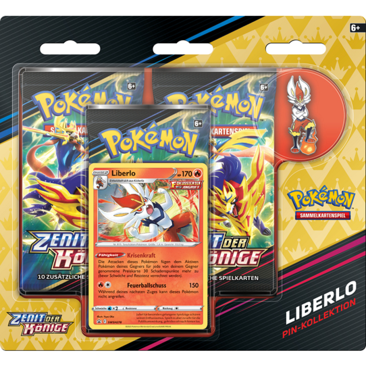 Pokemon Liberlo Pin Kollektion - Zenit der Könige - Deutsch