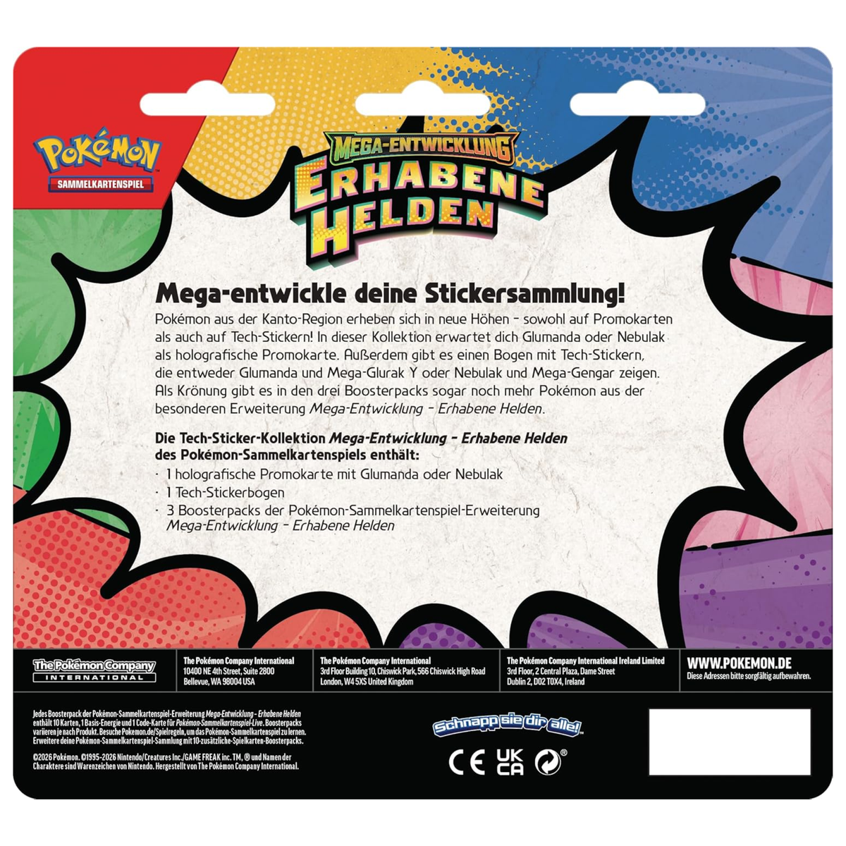 Mega-Entwicklung - Erhabene Helden - Tech-Sticker-Kollektion - Glumanda