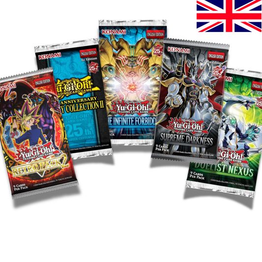 Yu-Gi-Oh! 5x zufällige Booster zb. Retro Pack 2, Supreme Darkness, Rarity Collection (EN)