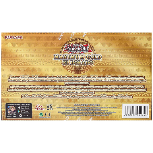 Yu-Gi-Oh! – Maximum Gold EL Dorado - Box mit 4 Booster (EN)