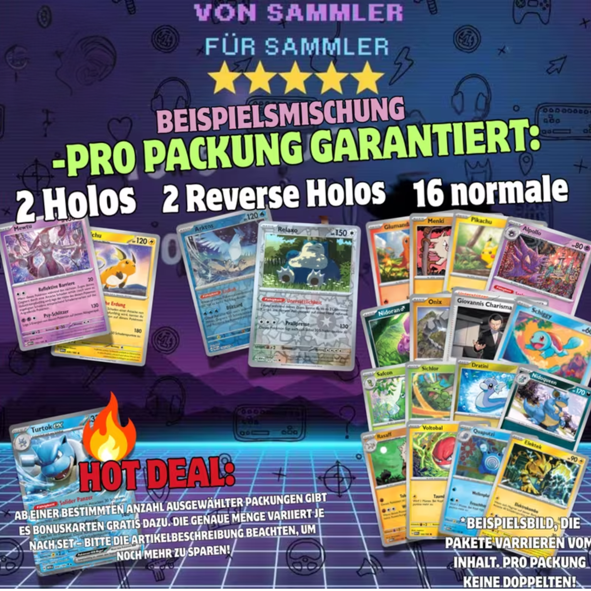 Pokémon Paldeas Schicksale Karten Pakete - 20 Karten auch mit Holos!