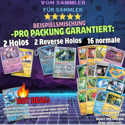 Pokémon Paldeas Schicksale Karten Pakete - 20 Karten auch mit Holos!