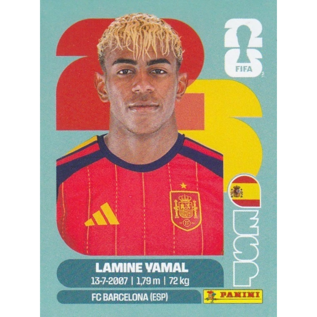 Panini 2026 World Cup WM America Sticker Lamine Yamal