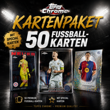 TOPPS CHROME - 50 FUßBALL KARTEN - KARTENPAKET AUCH MIT SPECIALKARTEN