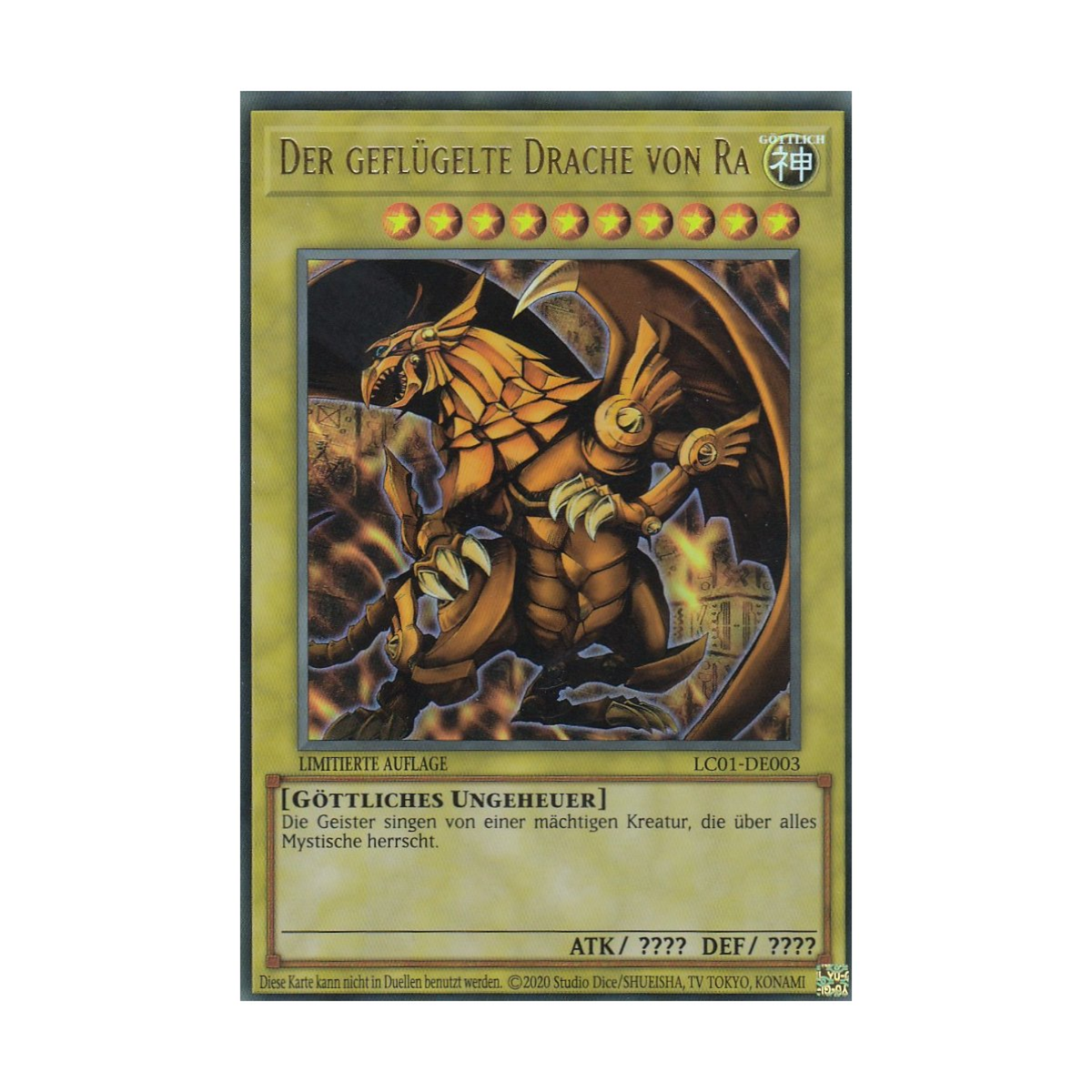 Obelisk, Ra, Slifer, Dunkler Magier, Rotauge & Blue Eyes BUNDLE - Ultra Rare  - Deutsch - Boosterfrisch - LIMITIERTE AUFLAGE!