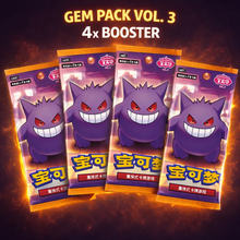 Pokémon 4x Booster Gem Pack Vol. 3 Booster Bundle (CHN)