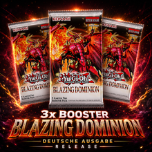 Yu-Gi-Oh! Blazing Dominion 3x Booster-Bundle 1. Auflage (Deutsch)
