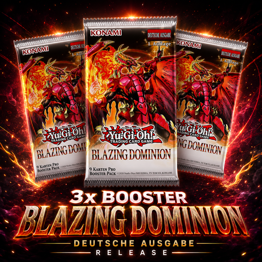 Yu-Gi-Oh! Blazing Dominion 3x Booster-Bundle 1. Auflage (Deutsch)