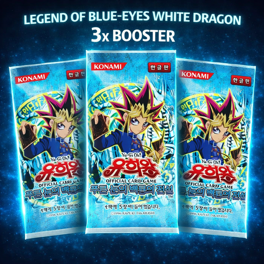 Yu-Gi-Oh 3x Booster Legend of the Blue-Eyes White Dragon  - Booster Bundle (KR)