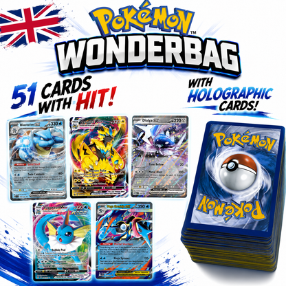 POKÉMON- 51 CARDS - WONDERBAG - INKL 1x VMAX/VSTAR o. EX (EN)