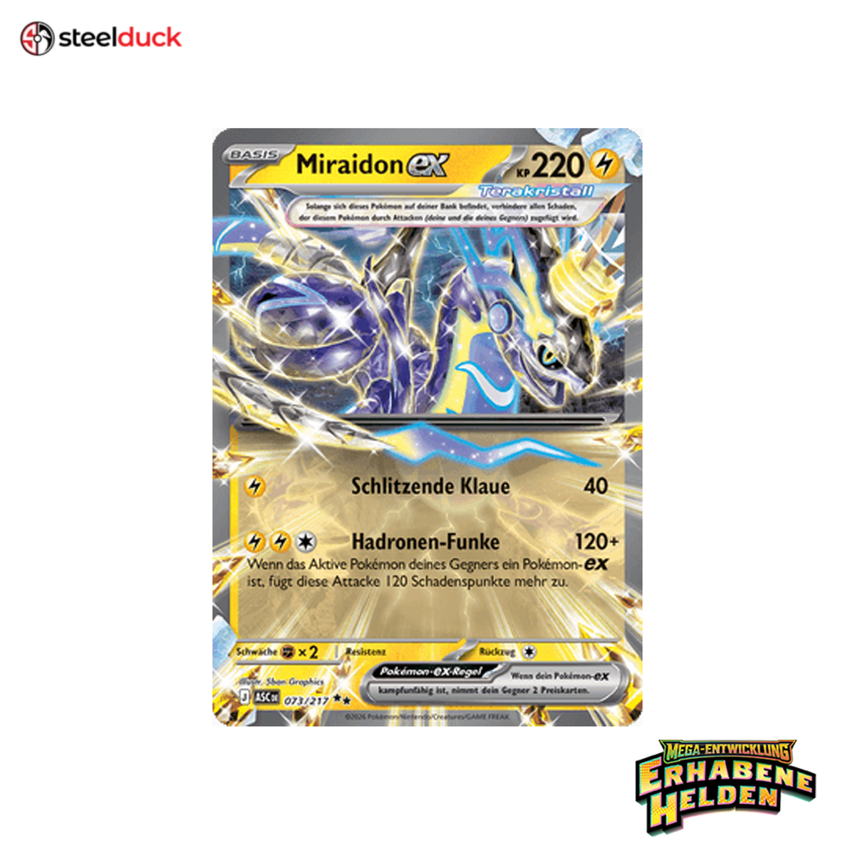Miraidon ex (073/217) Erhabene Helden - Double Rare