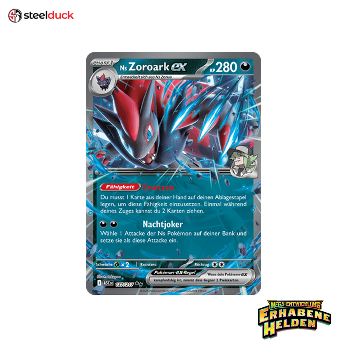 Ns Zoroark ex (137/217) Erhabene Helden - Double Rare