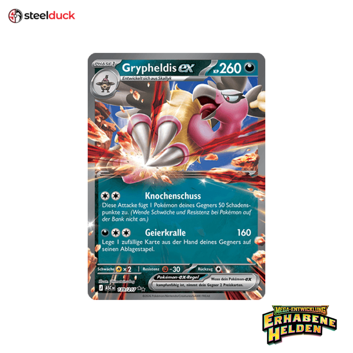 Grypheldis ex (139/217) Erhabene Helden - Double Rare