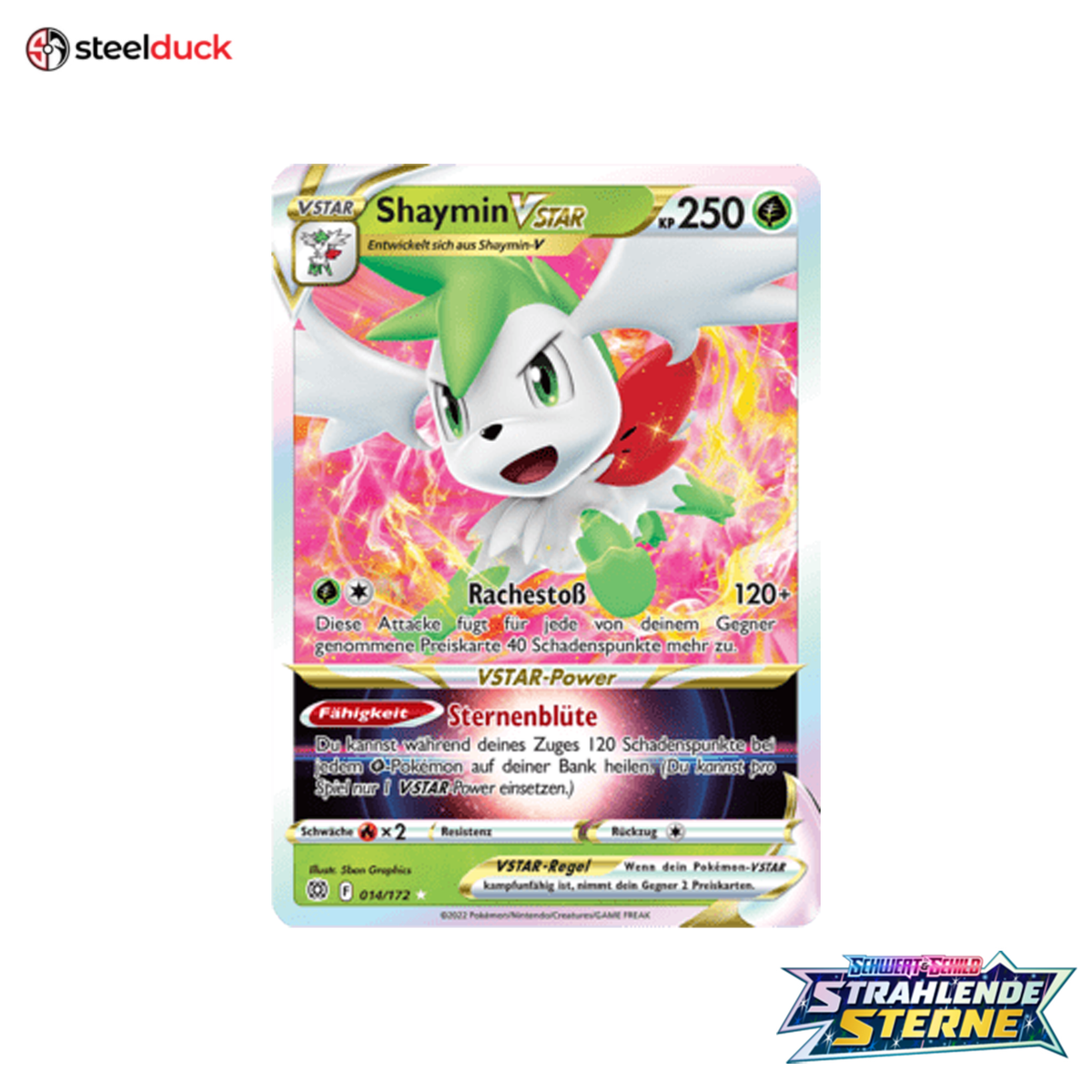 Shaymin VSTAR (014/172) Strahlende Sterne - Holo Rare VSTAR