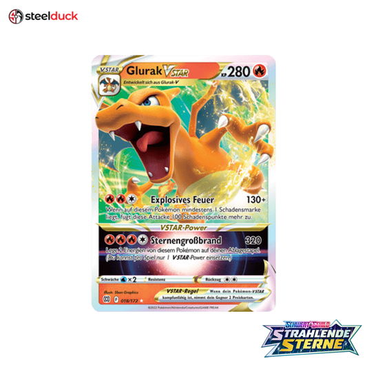 Glurak VSTAR (018/172) Strahlende Sterne - Holo Rare VSTAR