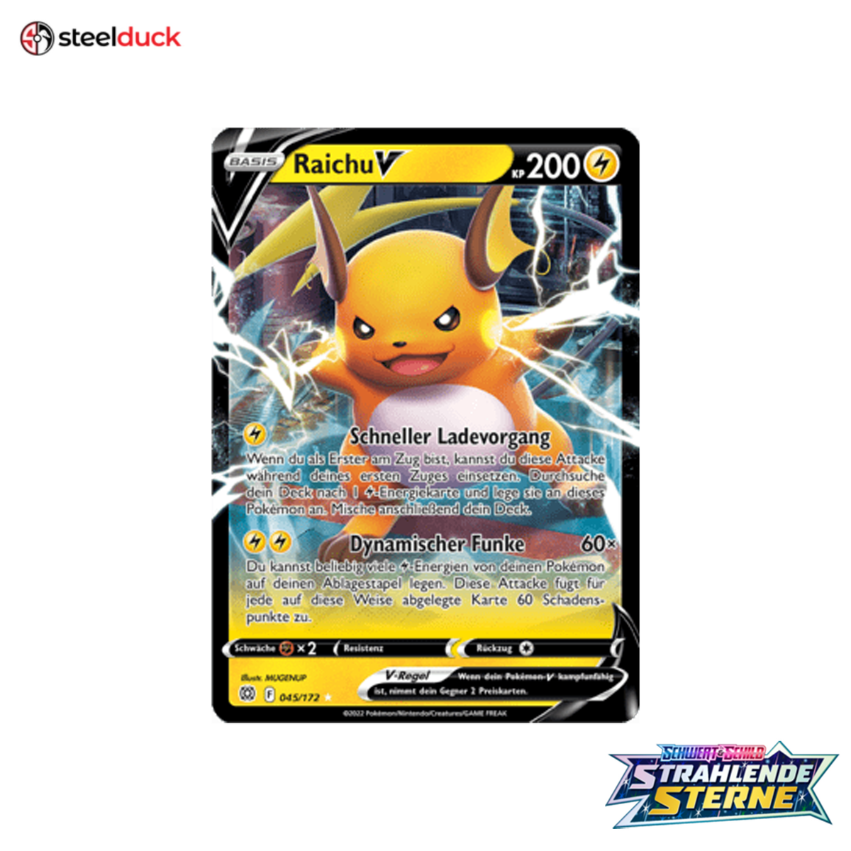 Raichu V (045/172) Strahlende Sterne - Holo Rare V