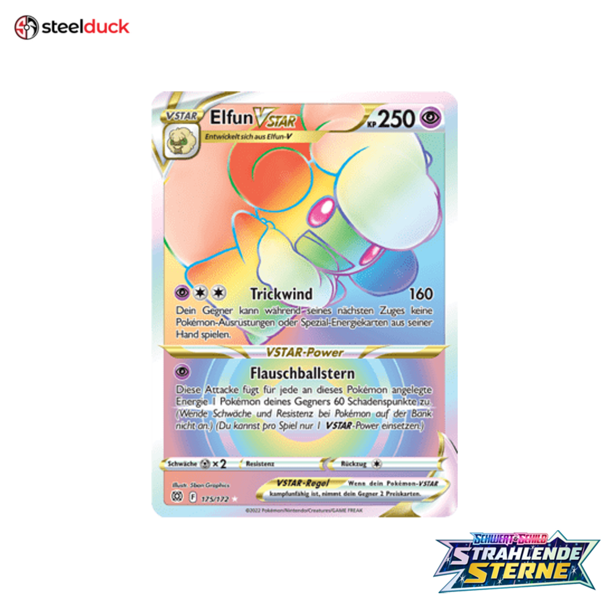 Elfun VSTAR (175/172) Strahlende Sterne - Rainbow Rare