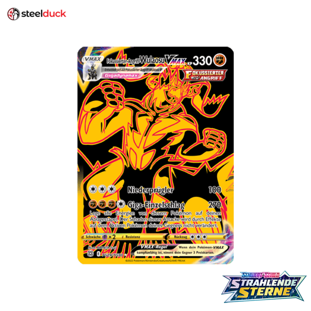 Fokussierter-Angriff-Wulaosu VMAX (TG29/TG30) Strahlende Sterne - Secret Rare