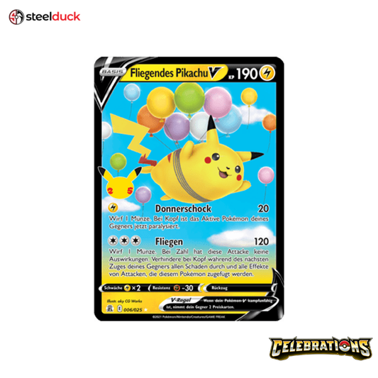 Fliegendes Pikachu -V (006/025) Celebrations - Holo Rare V