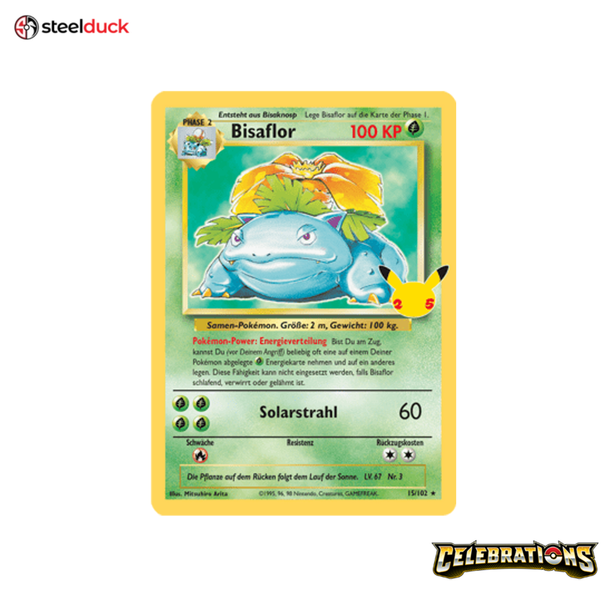 Bisaflor Lv.67 (15/102) Celebrations - Classic Rare