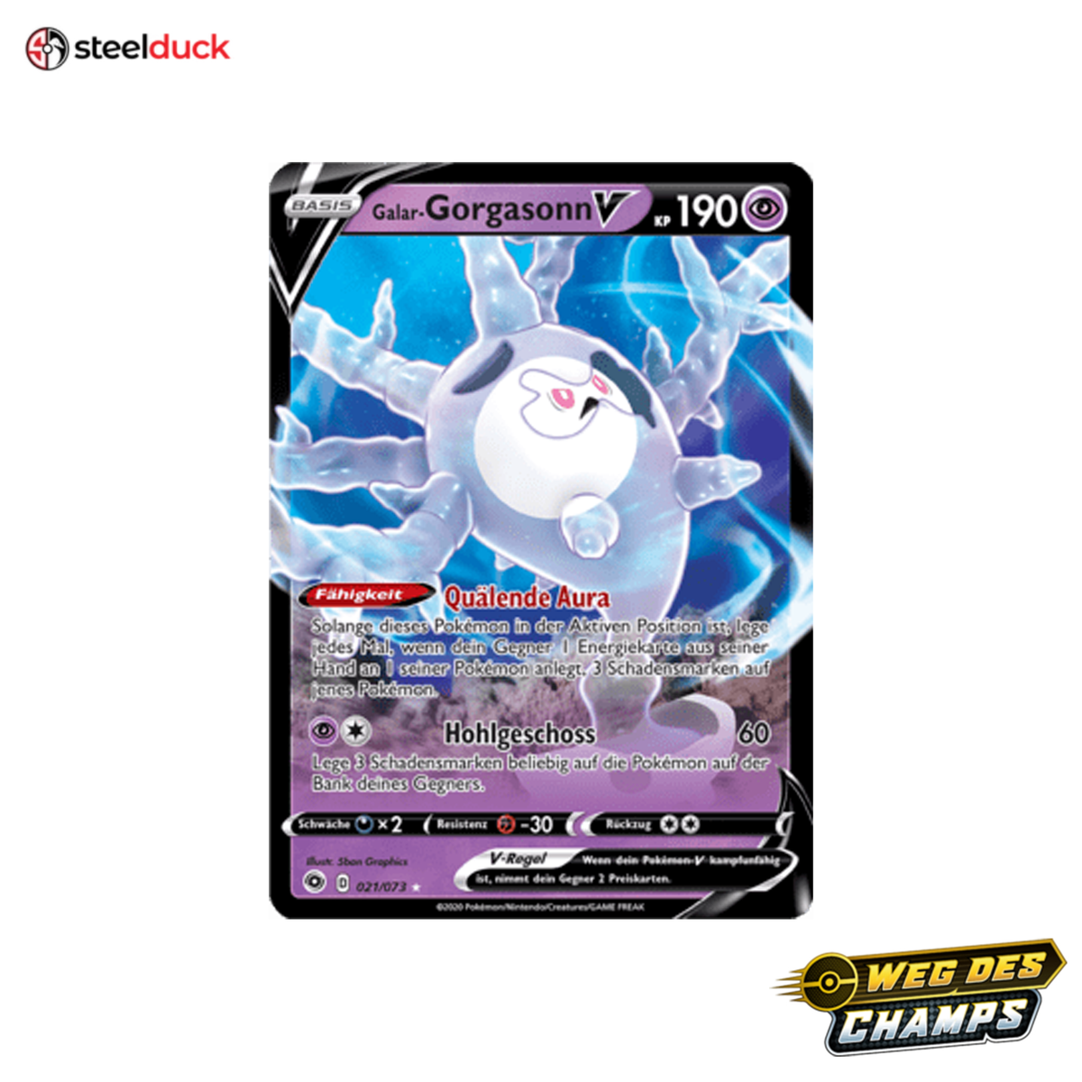 Galar-Gorgasonn V (021/073) Weg des Champs - Holo Rare V
