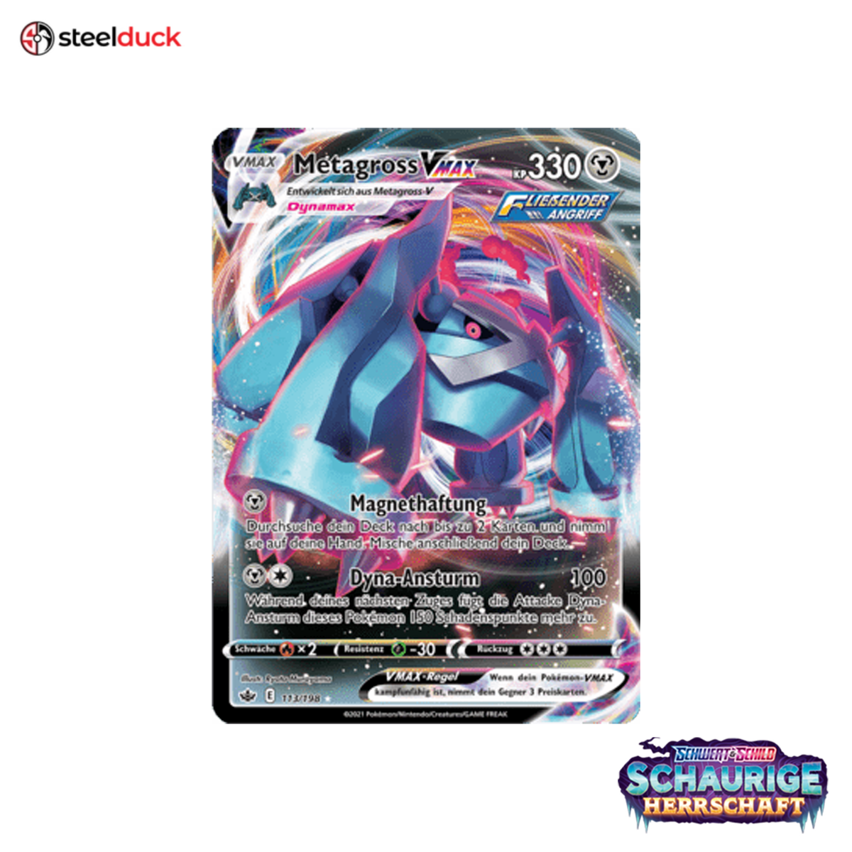 Metagross VMAX (113/198) Schaurige Herrschaft - Holo Rare VMAX