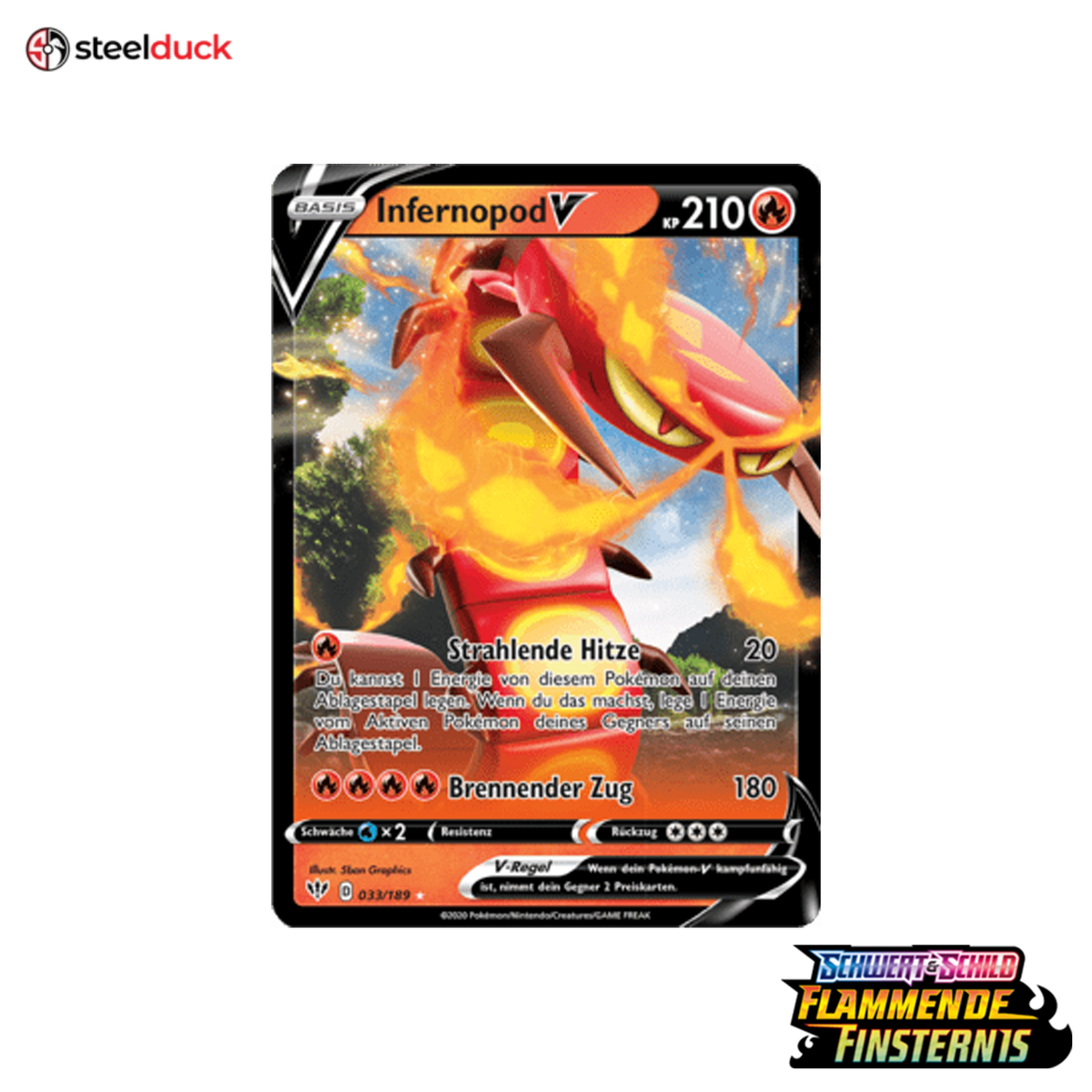 Infernopod V (033/189) Flammende Finsternis - Holo Rare V