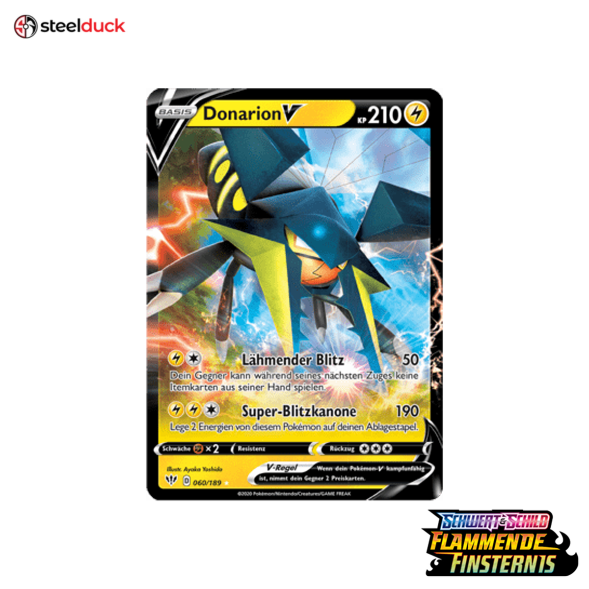 Donarion V (060/189) Flammende Finsternis - Holo Rare V