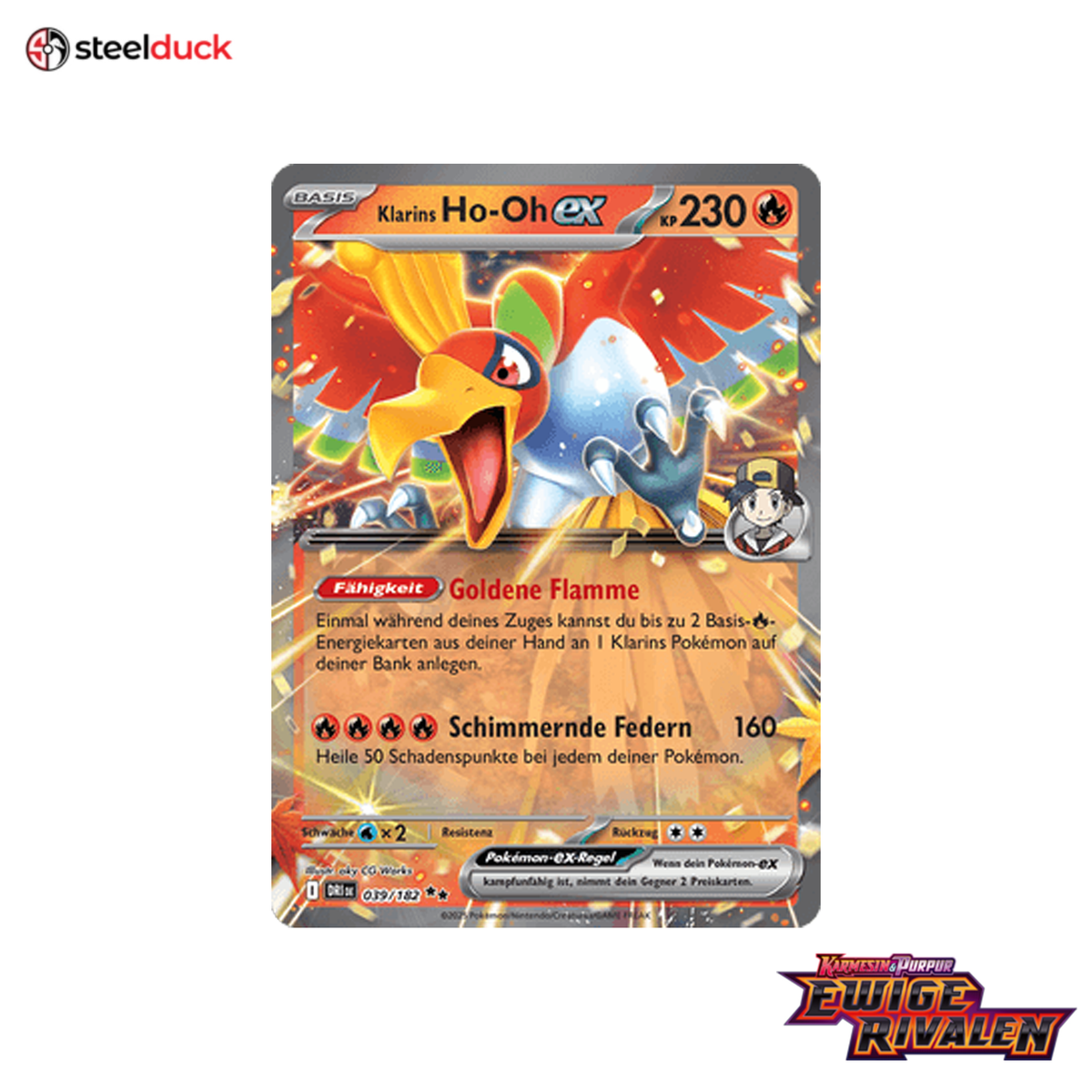 Klarins Ho-Oh ex (039/182) Ewige Rivalen - Double Rare