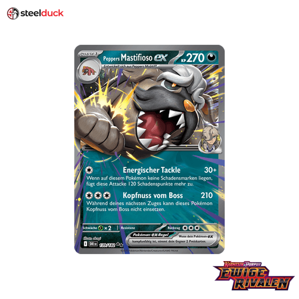 Peppers Mastifioso ex (139/182) Ewige Rivalen - Double Rare