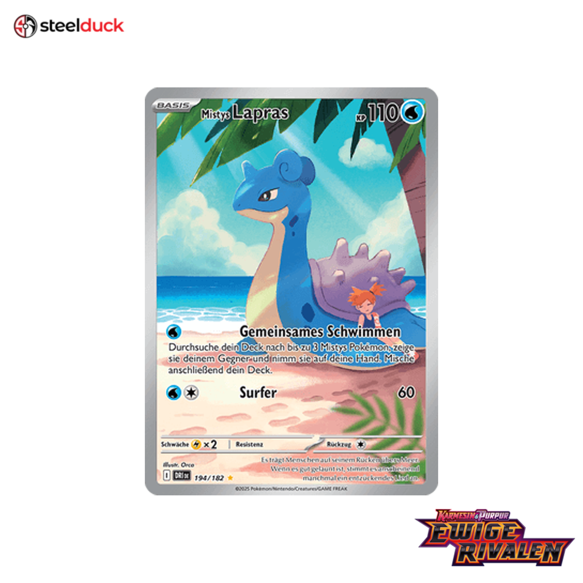 Mistys Lapras (194/182) Ewige Rivalen - Illustration Rare