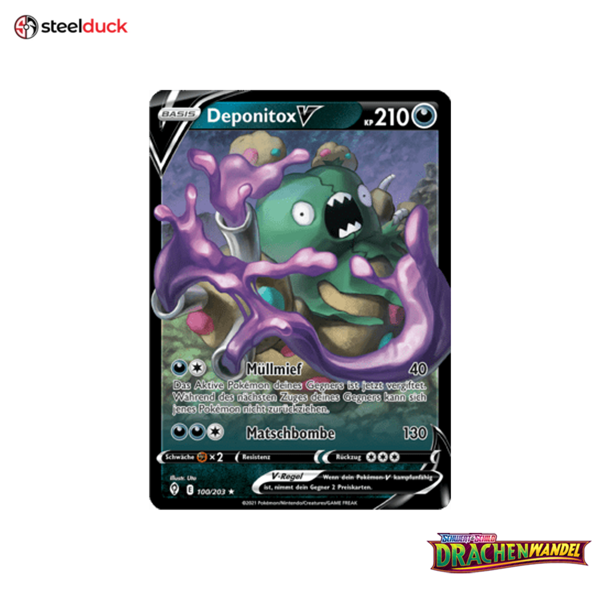 Deponitox V (100/203) Drachenwandel - Holo Rare V