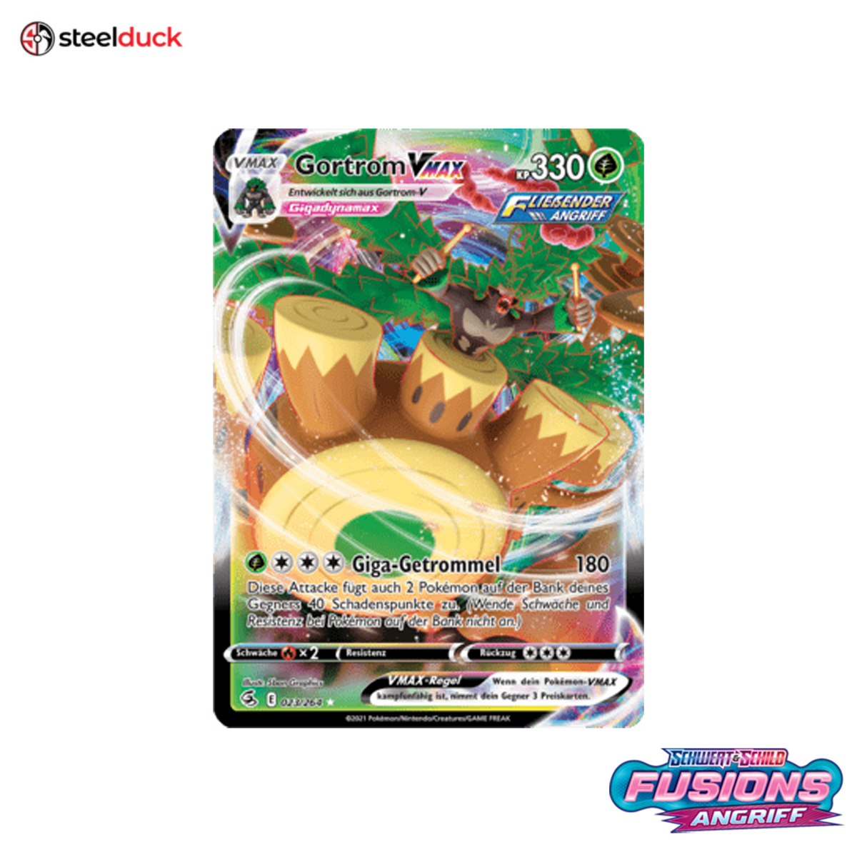 Gortrom VMAX (023/264) Fusionsangriff - Holo Rare VMAX