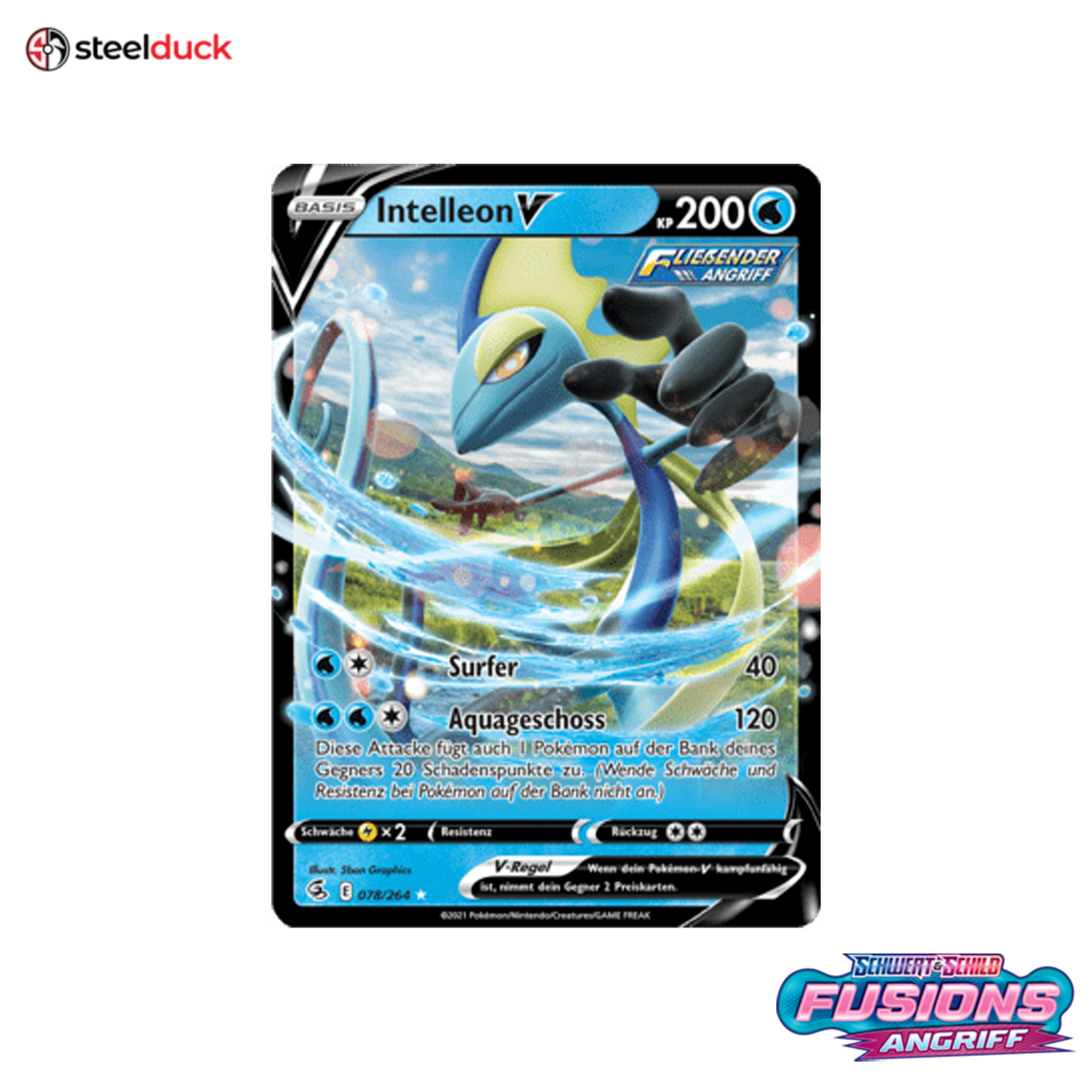 Intelleon V (078/264) Fusionsangriff - Holo Rare V