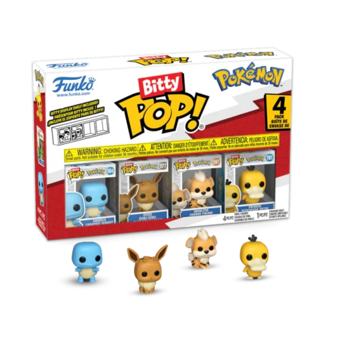 Funko Bitty POP! Pokémon - Schiggy Squirtle 4 Pack - Series 4