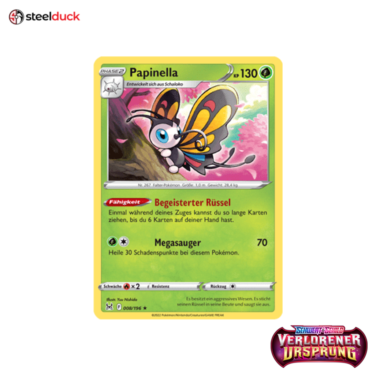 Papinella (008/196) Verlorener Ursprung - Holo Rare