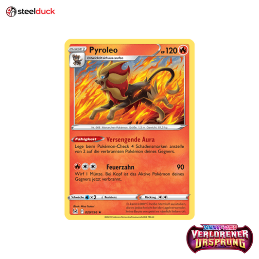 Pyroleo (029/196) Verlorener Ursprung - Holo Rare