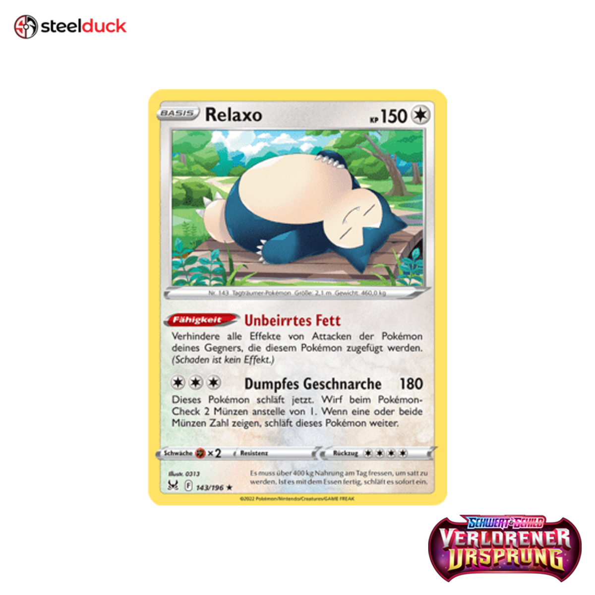 Relaxo (143/196) Verlorener Ursprung - Holo Rare