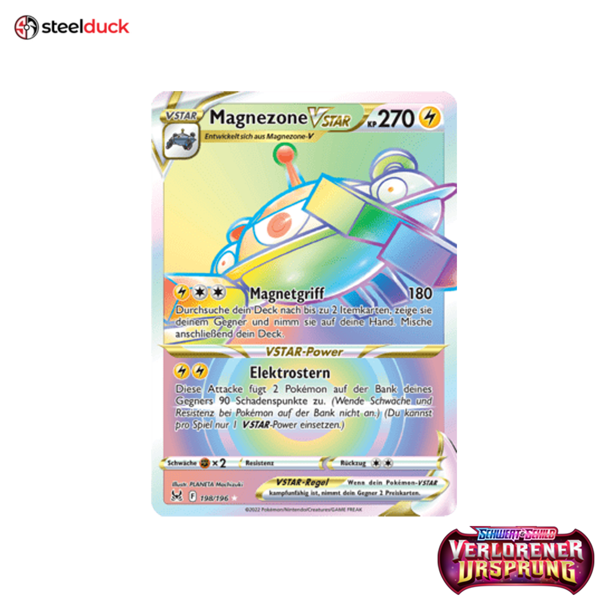Magnezone VSTAR (198/196) Verlorener Ursprung - Rainbow Rare