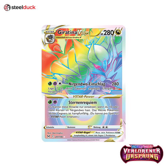 Giratina VSTAR (201/196) Verlorener Ursprung - Rainbow Rare